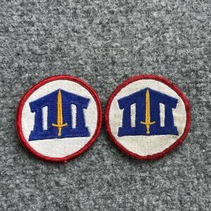 US ARMY SENIOR ROTC PATCH - FULL COLOR - Vintage- Pair/ Lot Of (2) Patches- Rare